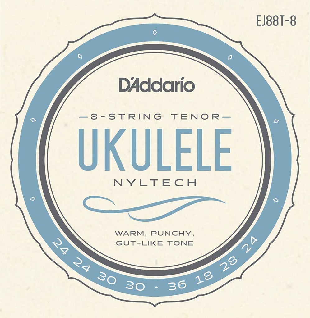 D'Addario Nyltech 8-String Tenor Ukulele Strings EJ88T-8