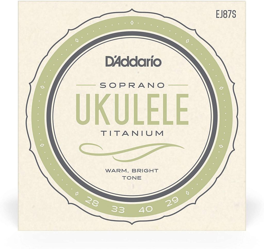 D'Addario EJ87S Titanium Ukulele - String Set for Soprano Ukulele