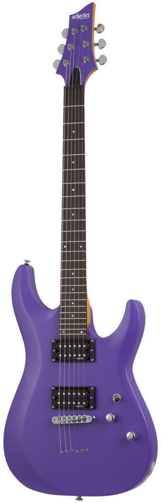 Schecter C-6 Deluxe Electric Guitar Satin Dark Purple Finish, 429