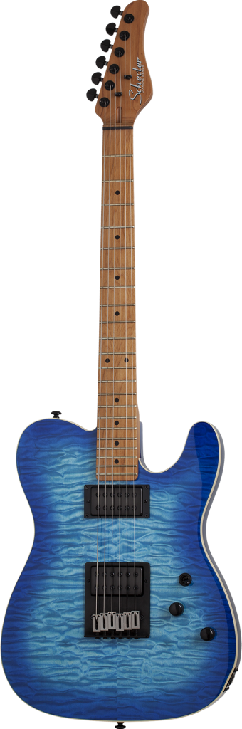 Schecter PT Pro Electric Guitar Transparent Blue Burst, 864