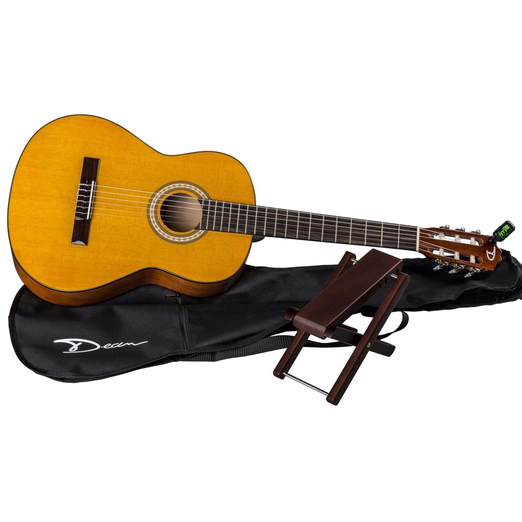 Dean Classical Guitar Pack with Foot Stool and Gig Bag, PC PK