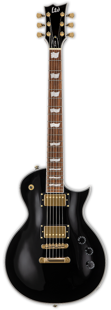 ESP LTD EC Series EC-256 Electric Guitar, Gloss Black, Gold Hardware