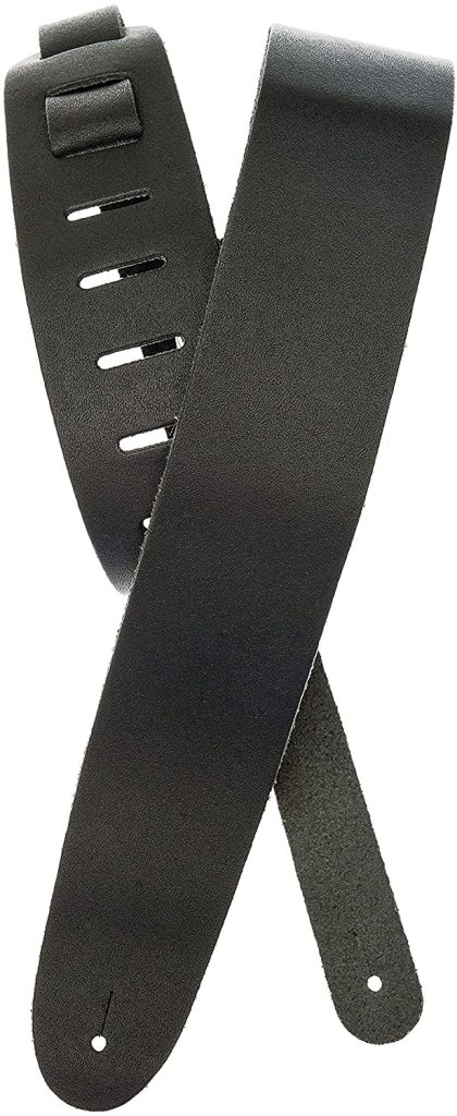 D'Addario - Planet Waves Leather Guitar Strap Black 2.5