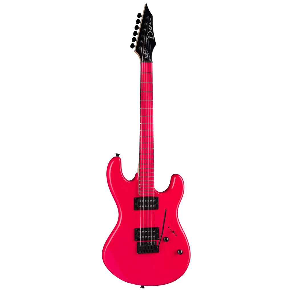 Dean Custom Zone Electric Guitar, 2 Humbuckers, Florescent Pink, CZONE FLP