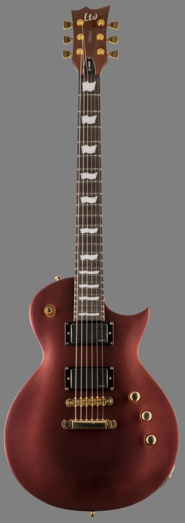 ESP LTD EC-1000 Guitar, Macassar Ebony Fretboard, Fluence Pickups, Gold Andromeda
