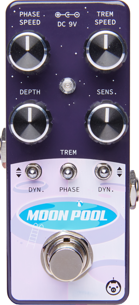 Pigtronix Moon Pool Tremolo/Phase Shifter Pedal, EMTP