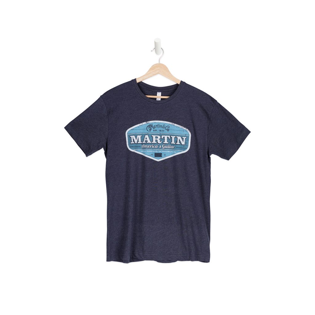 Martin 18CM0176 Retro T-Shirt, Navy, Extra Large
