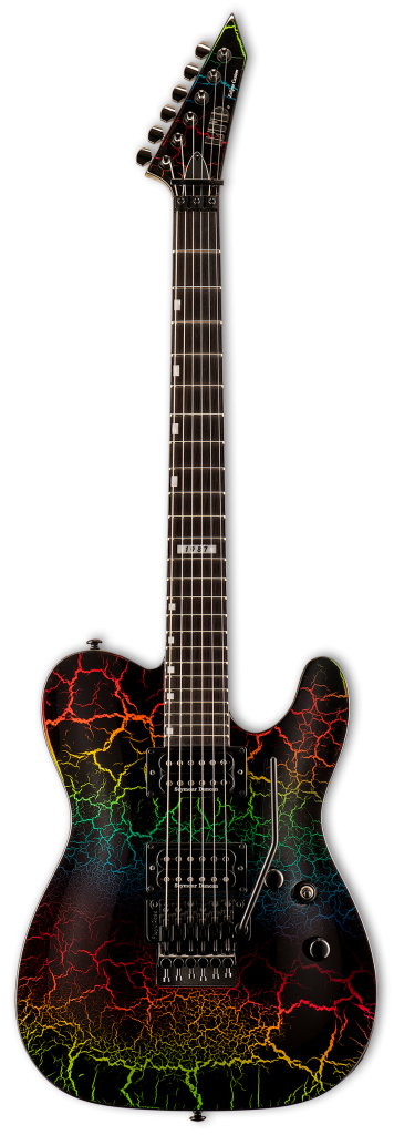 ESP LTD Eclipse '87  Electric Guitar - Rainbow Crackle