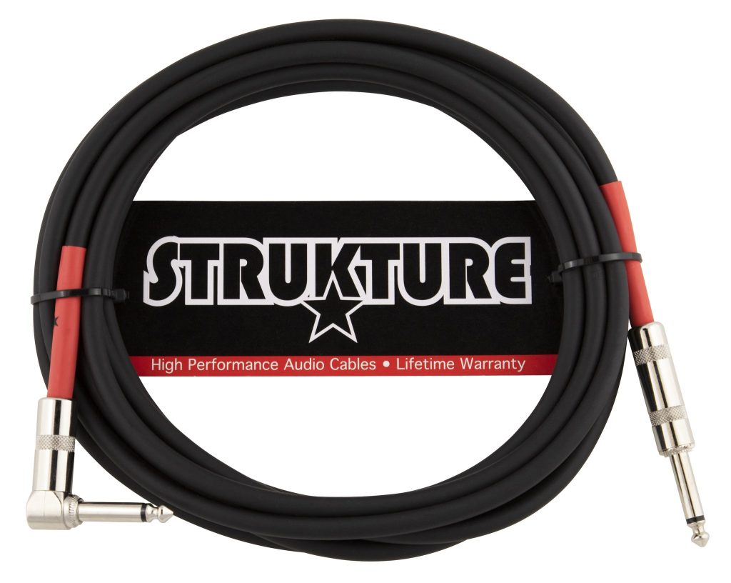 Strukture 1/4'- RT Angle, 15' Pro Series 7 MM Instrument Cable, PRO157GR