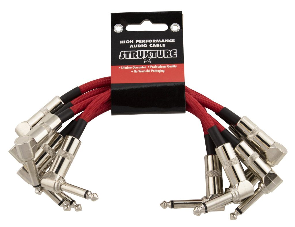 Strukture 6 inch Patch Cable 6pk, Red, S6PRD-6PK