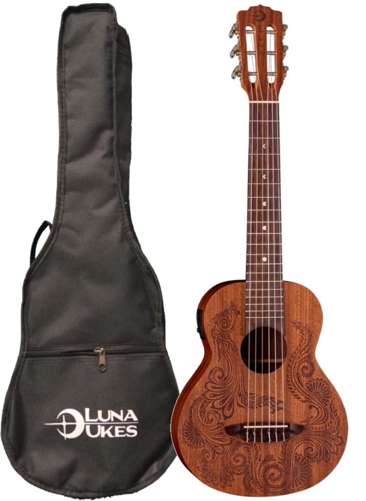 Luna Guitars Henna Dragon Mahogany 6 String Guitarlele | Music & Arts