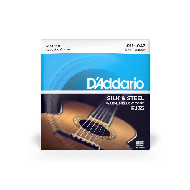 D'Addario Silk & Steel 12-String Folk EJ35 011