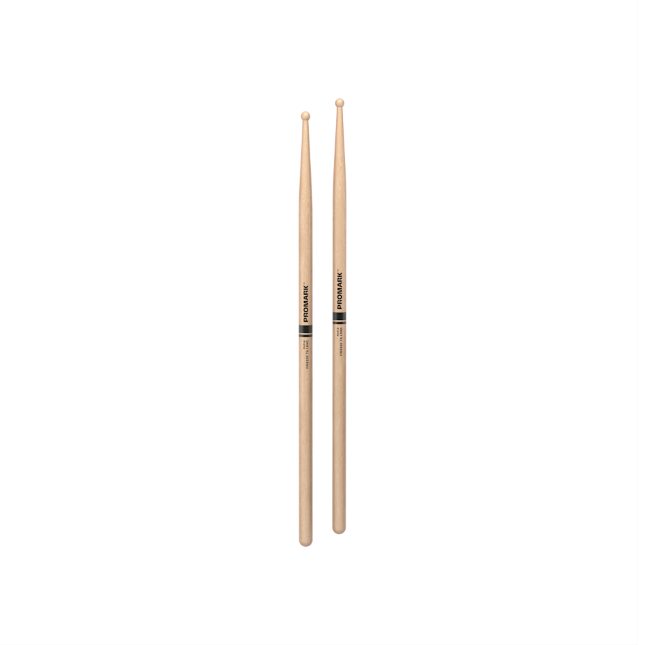 Promark Finesse 7A Long Maple Drumstick, Wood Tip, Single Pair RBM535LRW