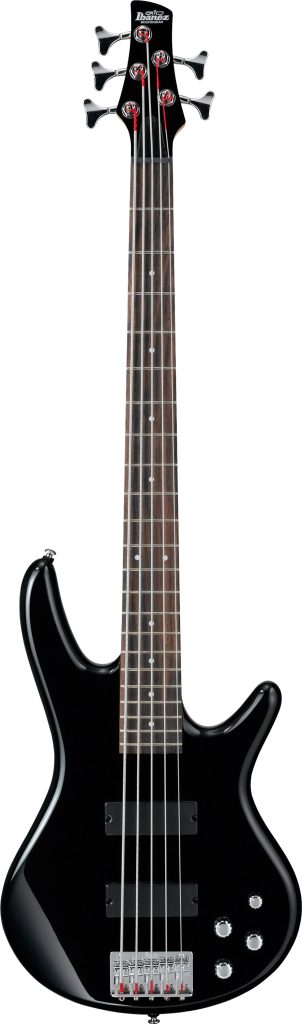 Ibanez 5 String Bass Guitar, Right Hand, Black, GSR205BK