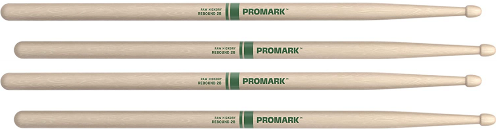 2 PACK ProMark Rebound 2B Hickory Drumsticks, Acorn Wood Tip