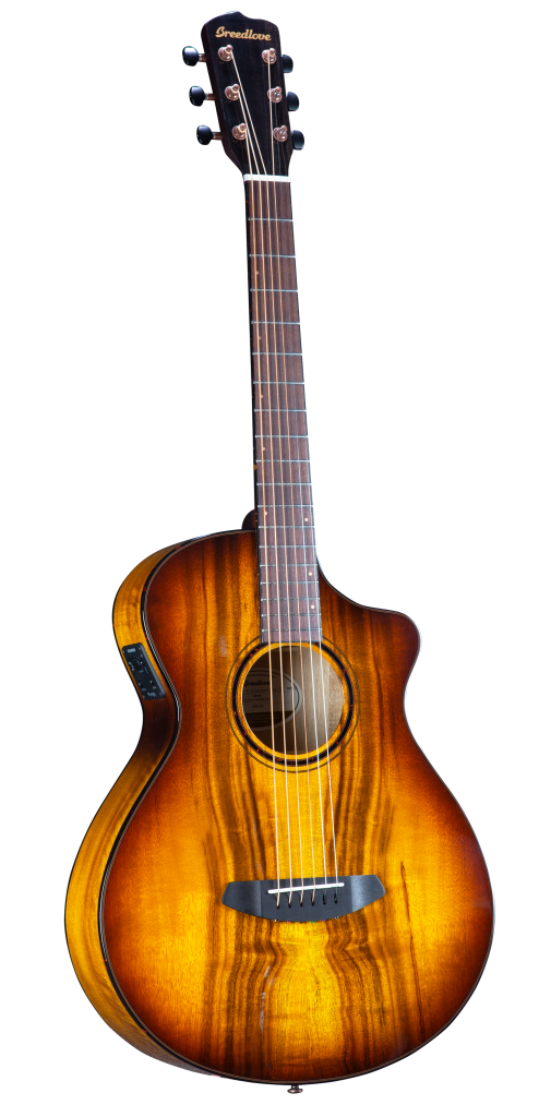 Breedlove ECO Pursuit Exotic S Concertina CE Acoustic-Electric Guitar - Tiger's Eye Myrtlewood