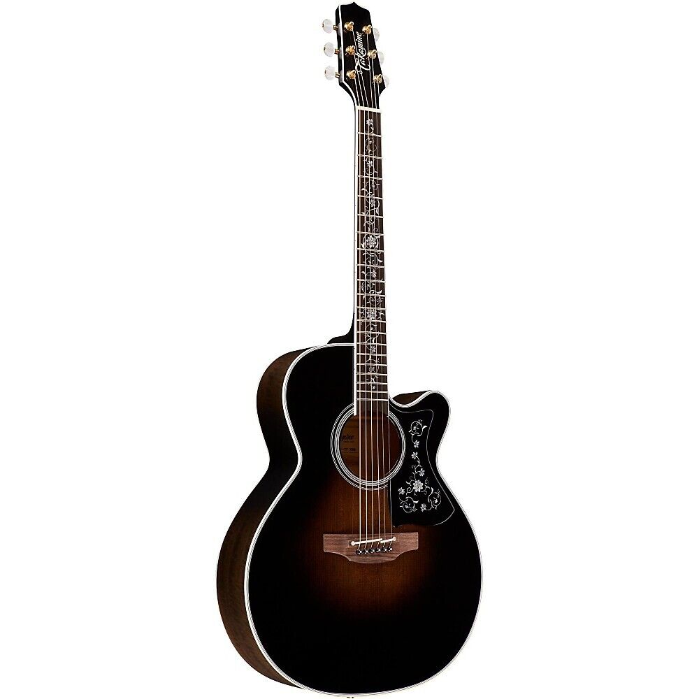 Takamine EF450C Thermal Top Acoustic-Electric Guitar Black Sunburst
