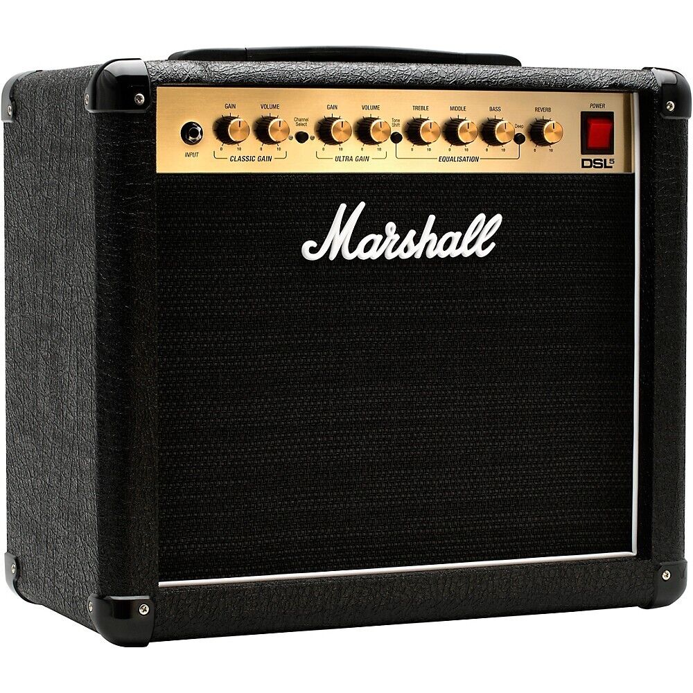 Marshall DSL Series 5 Watt Guitar Combo Amp, Reverb, DSL5CR