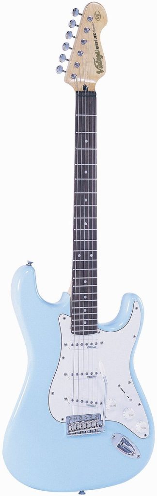 Vintage Guitars V6 Reissue Electric Guitar - Laguna Blue
