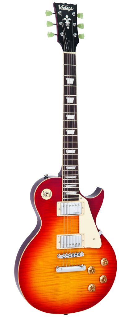 Vintage Reissued Series V100CS Electric Guitar, Cherry Sunburst