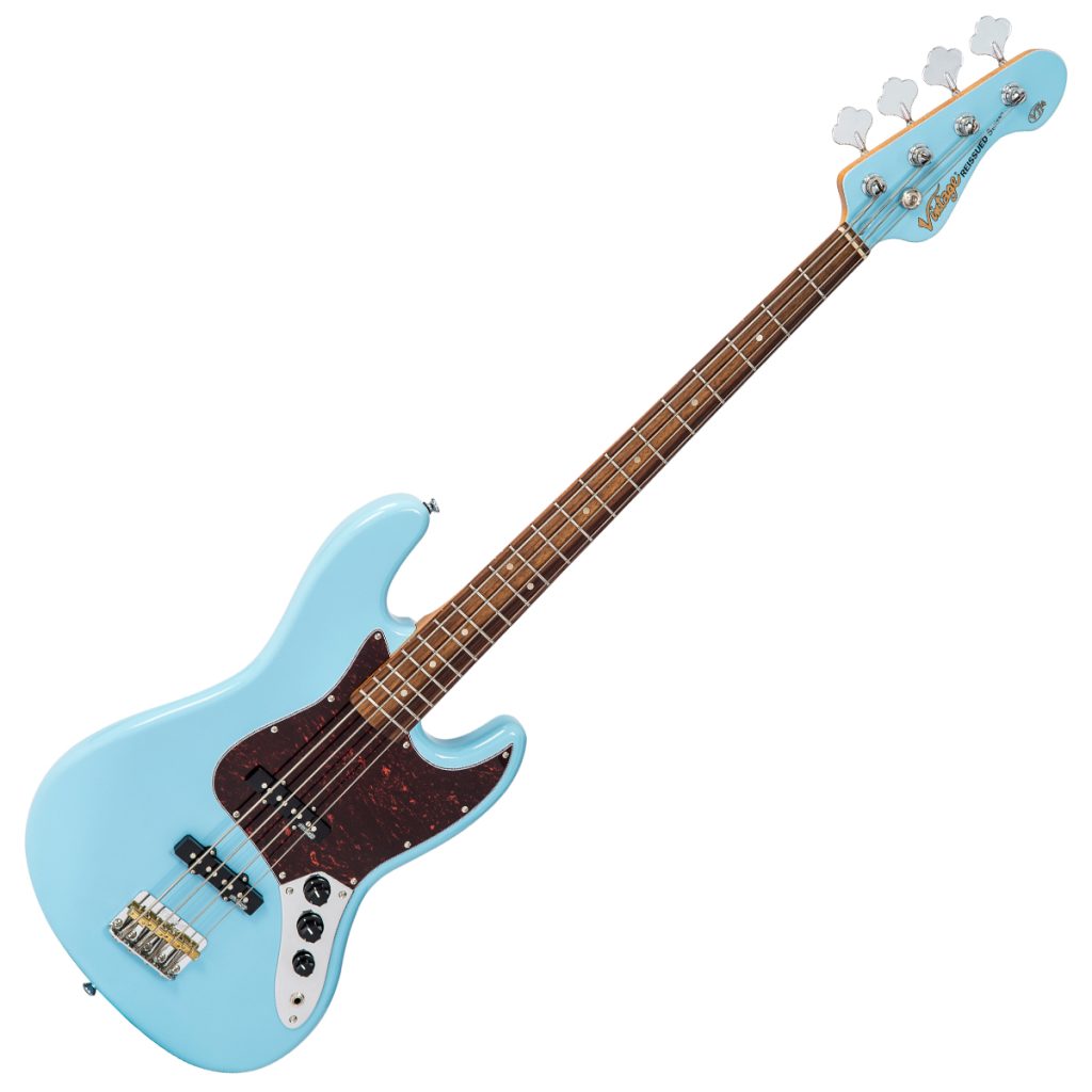 Vintage VJ74 Reissued 4 String Bass ~ Laguna Blue