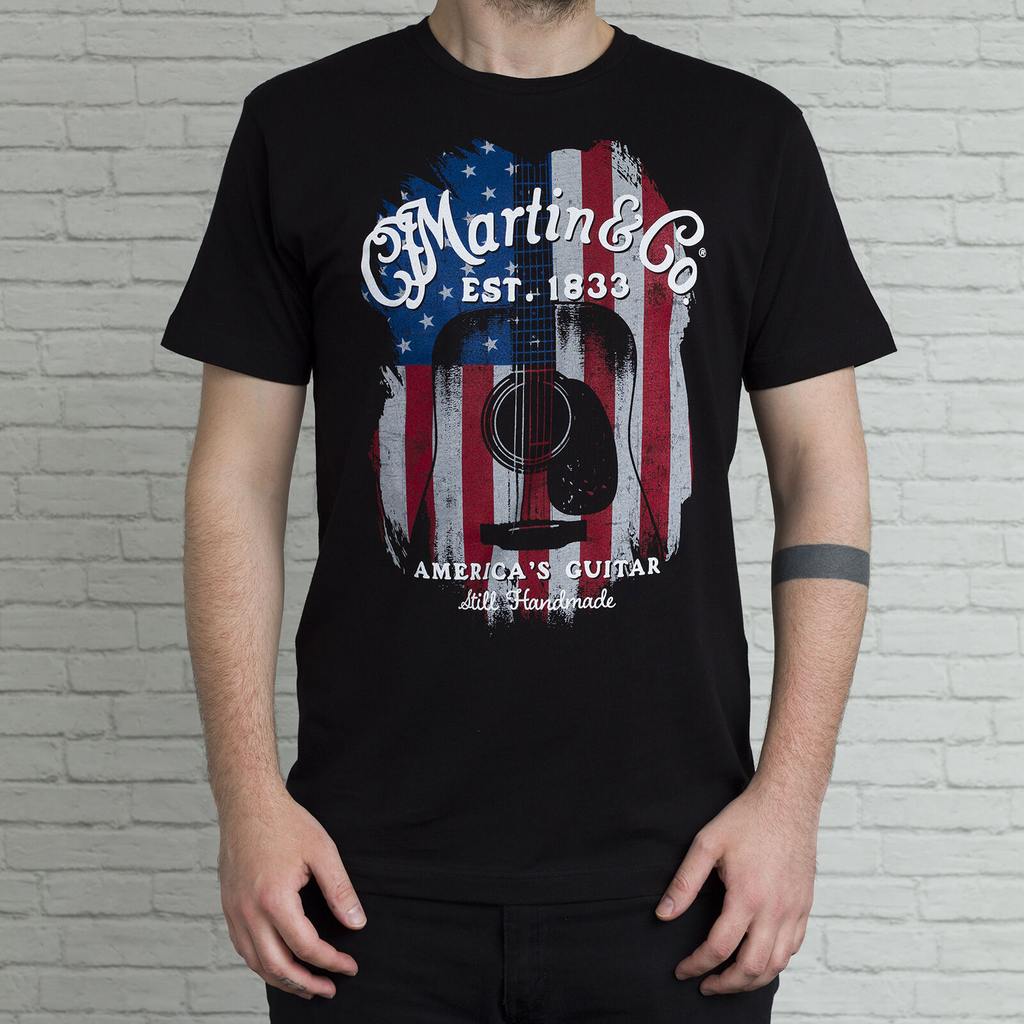 Martin Guitars American Flag Tee Shirt - Extra Large