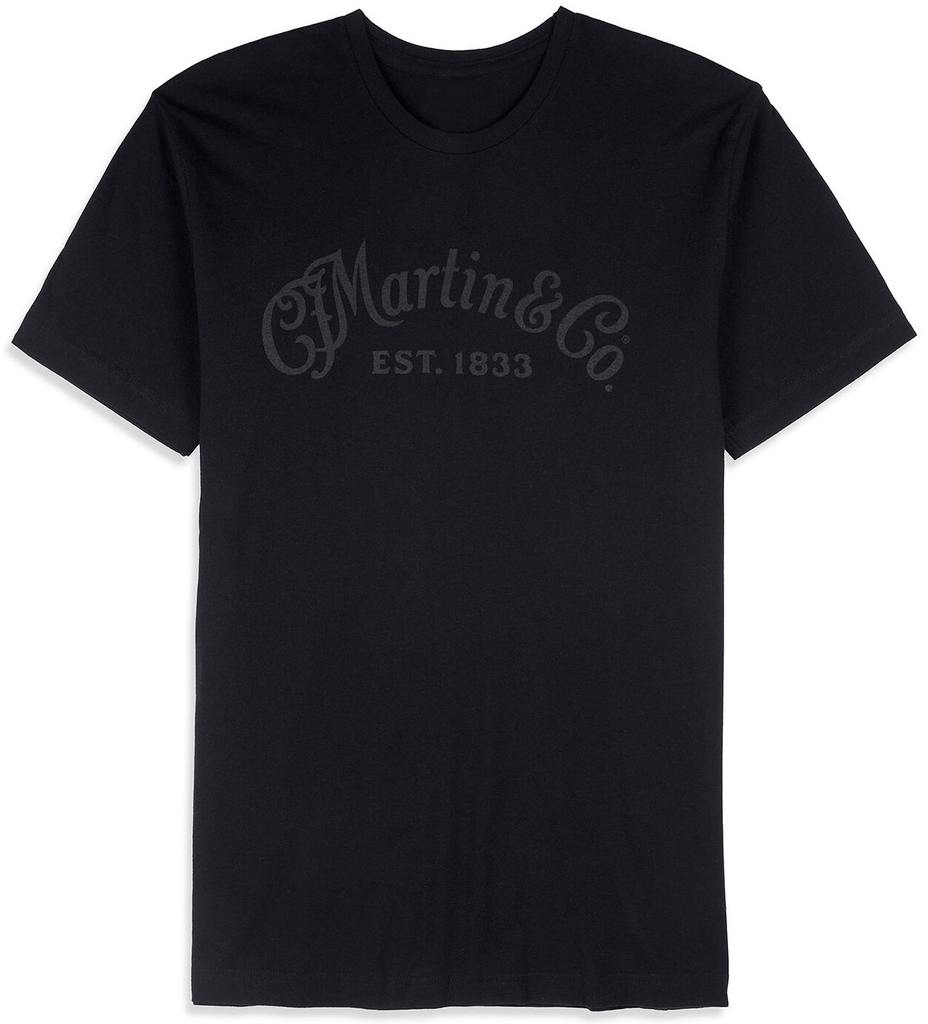 Martin Guitars Tone On Tone Black Tee Shirt - Extra Large